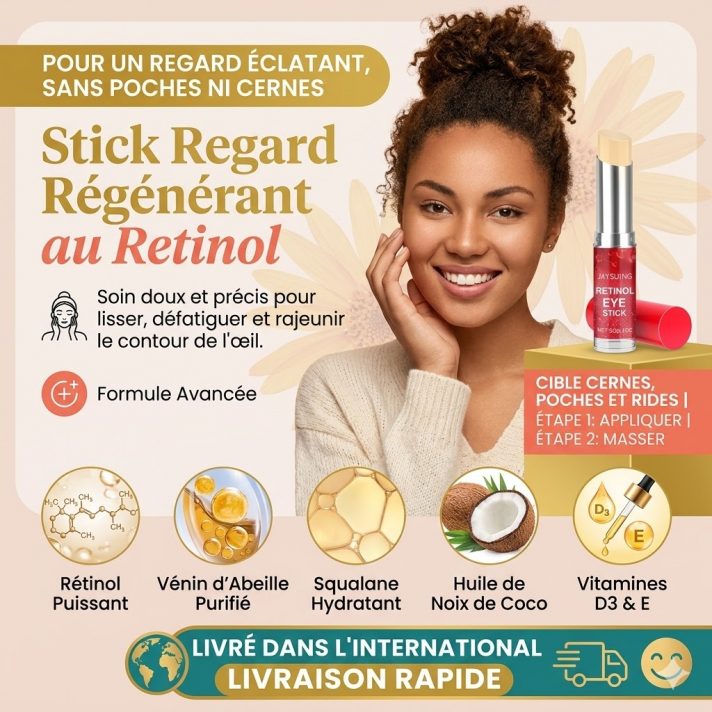Stick Regard Rétinol YOUNGCOME 15g format twist