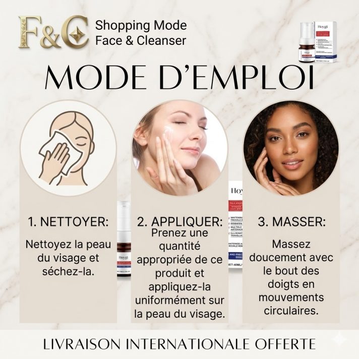 Soin Correcteur Anti-Taches Face & Cleanser pour unifier le teint et réduire les taches pigmentaires.