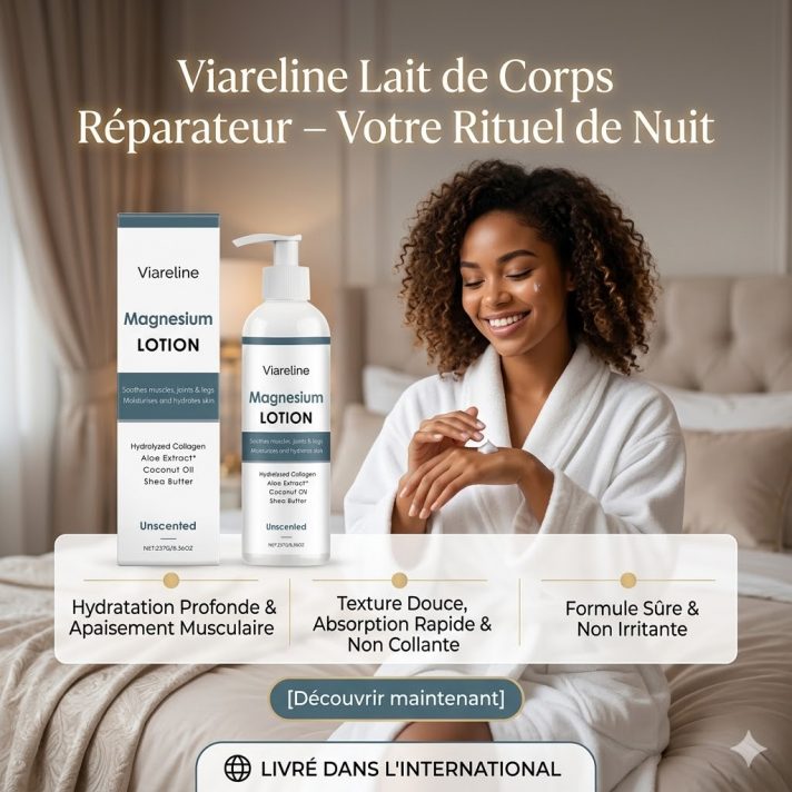 Lait Corps Nourrissant Nuit flacon 237g karite glycerine douceur peau seche youngcome