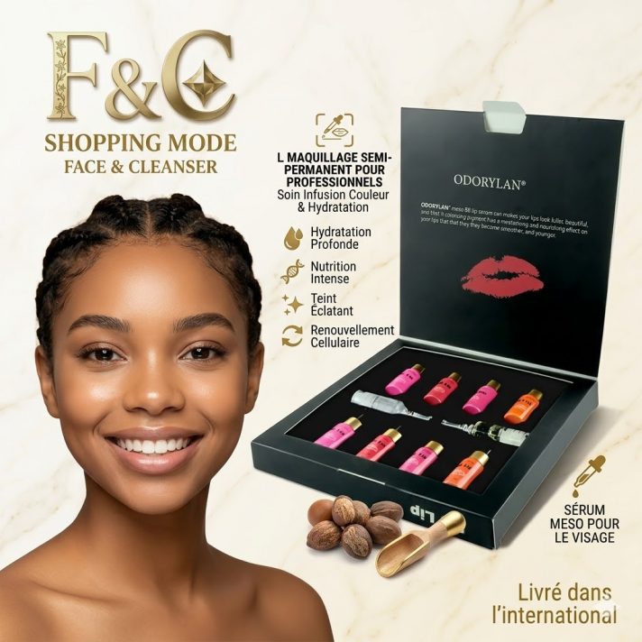 Kit professionnel BB Lips Prestige pour maquillage semi-permanent des lèvres, incluant des flacons de pigments naturels waterproof.