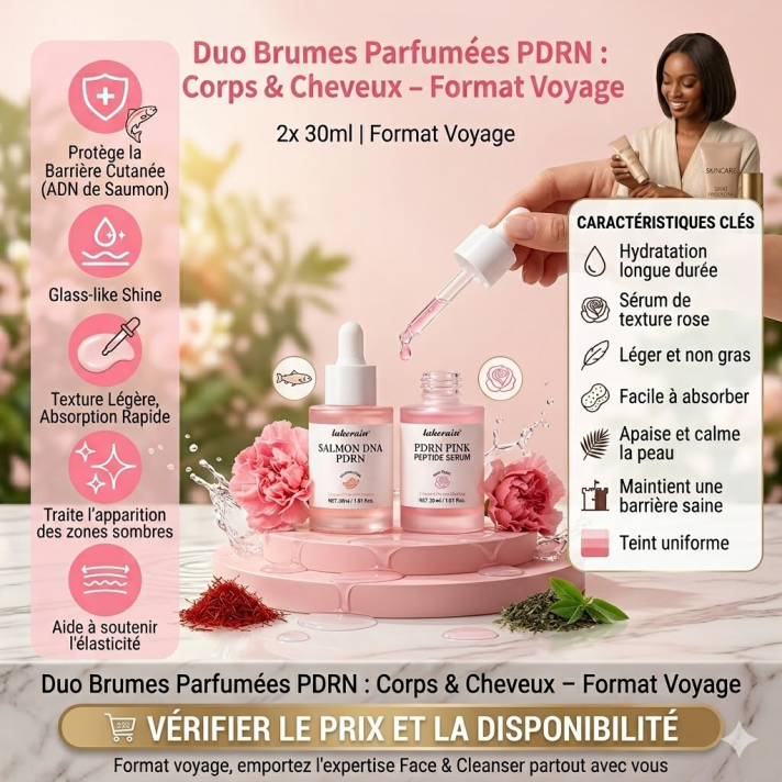 Duo brume parfumée coco corps cheveux format voyage 2x50ml