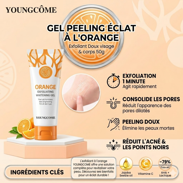 Gel peeling visage orange 50g