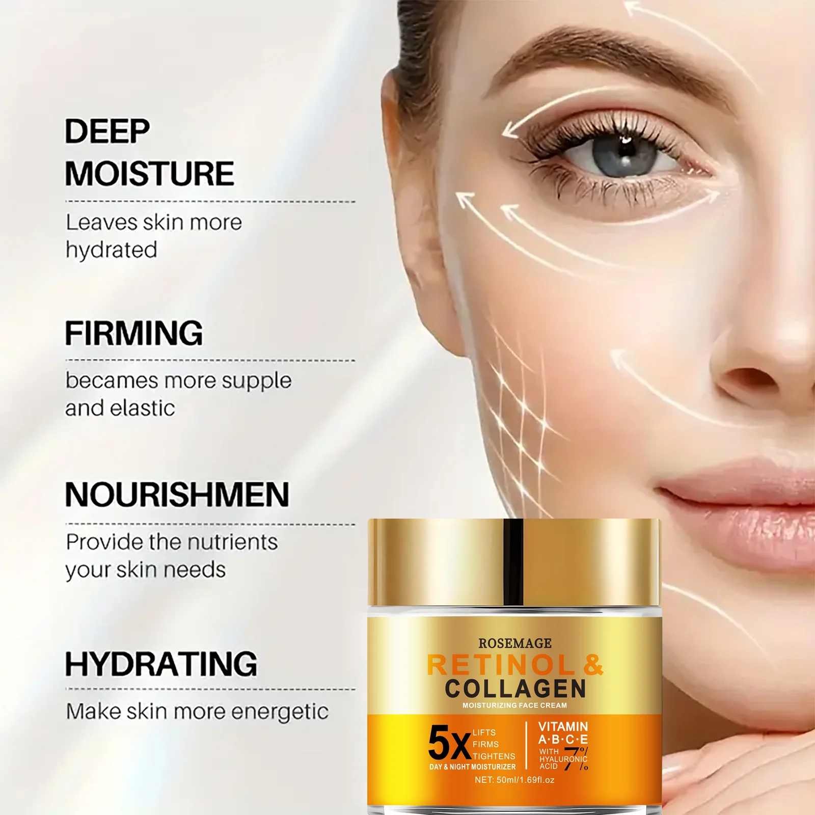 Le Soin Multi-Correcteur – Rétinol, Collagène & Acide Hyaluronique - Image 3