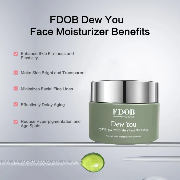 FDOB "Dew You" – Crème Hydratante Éclat & Teint de Rosée