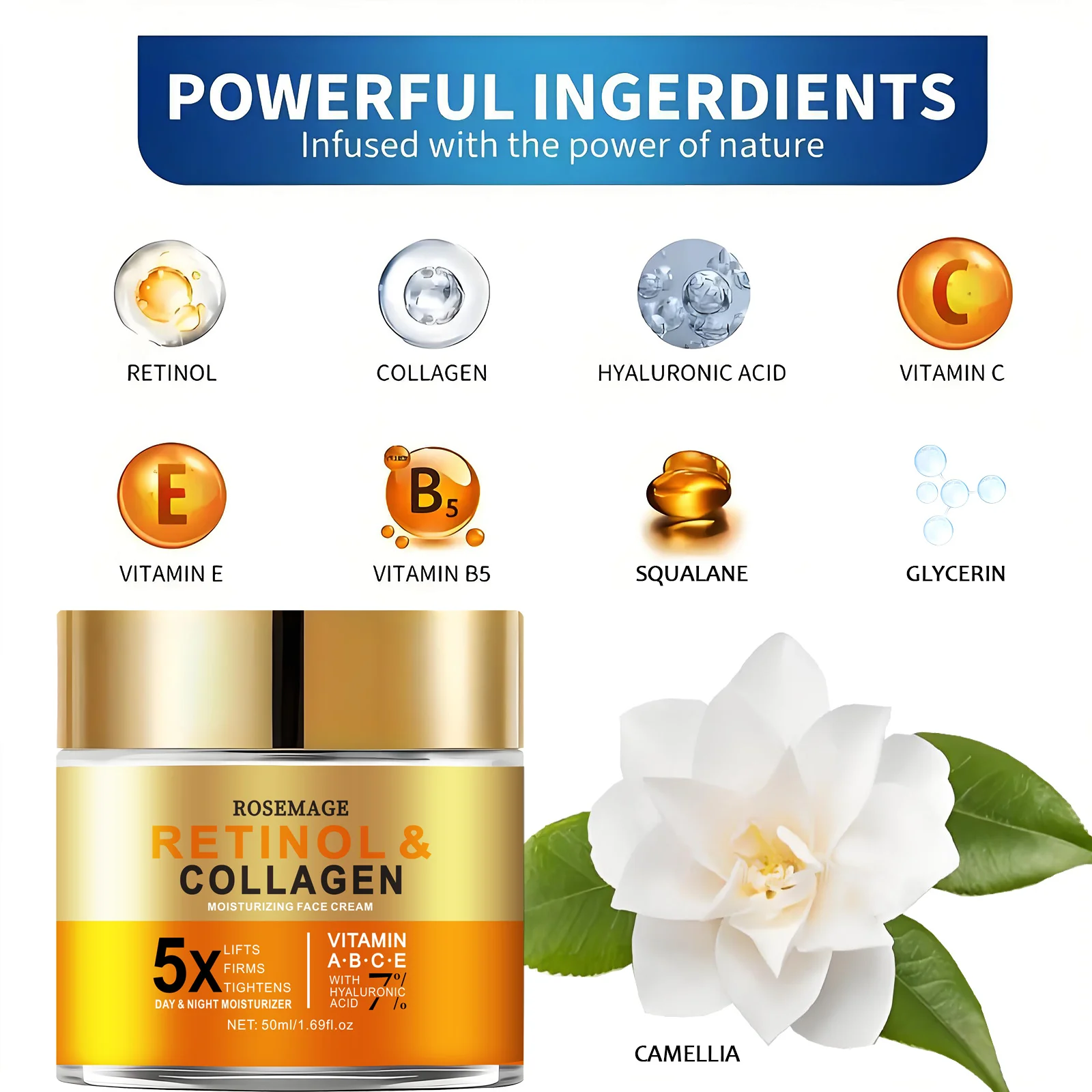 Le Soin Multi-Correcteur – Rétinol, Collagène & Acide Hyaluronique - Image 2