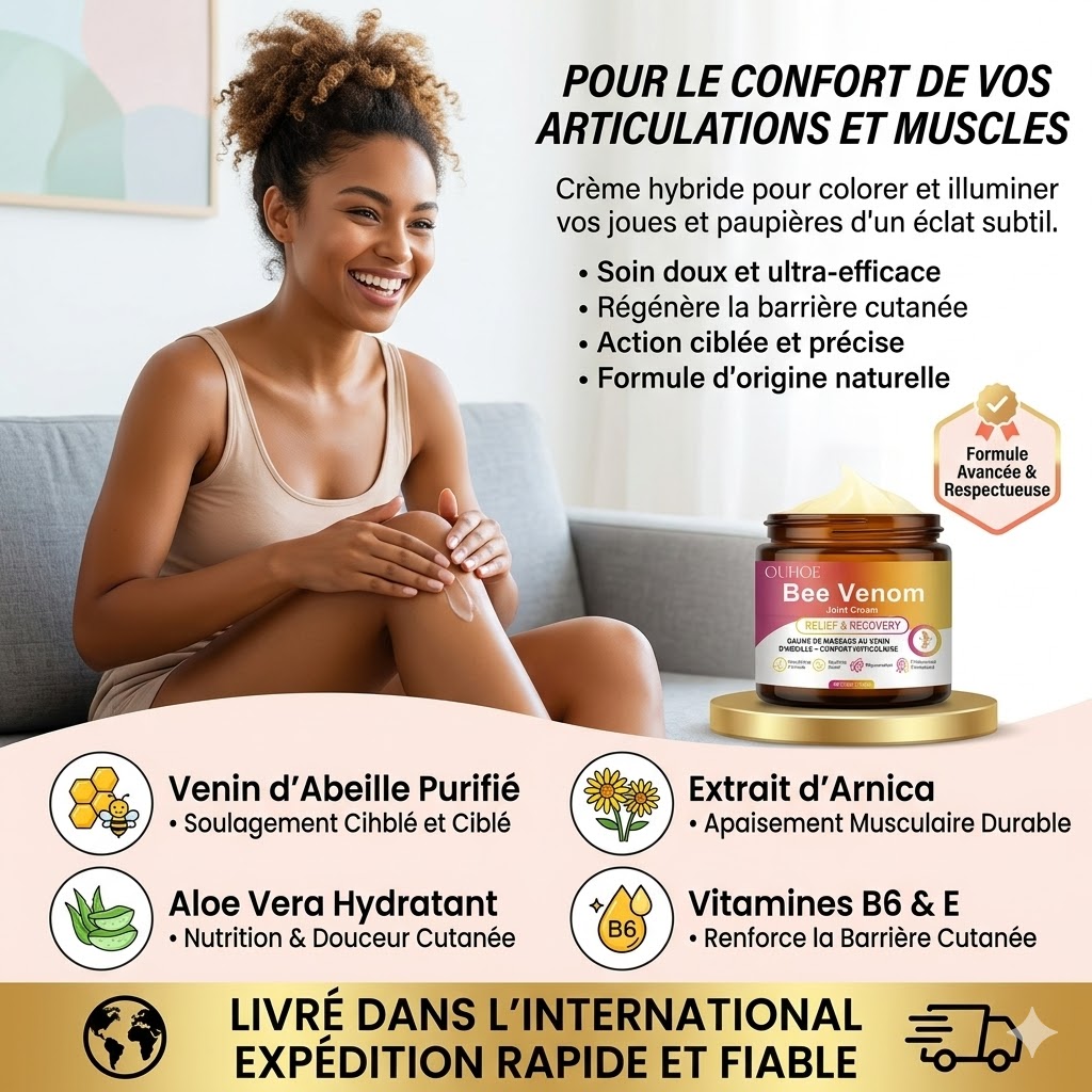 Baume de Massage Arnica & Menthol YOUNGCOME pot 50g sensation chauffante detente musculaire
