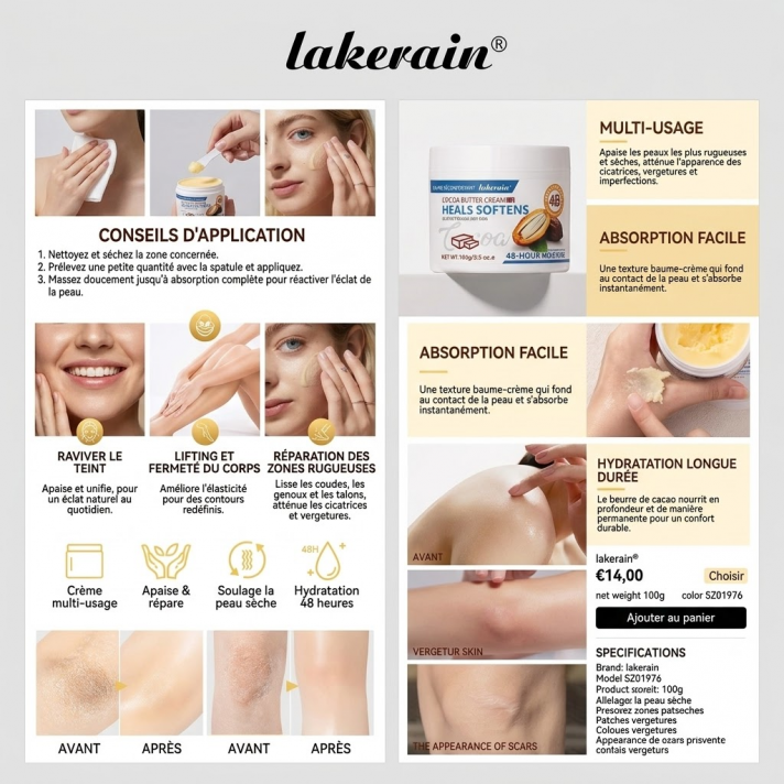 Crème rétinol collagène en capsules d’or 50ml pot ouvert avec capsules unidoses