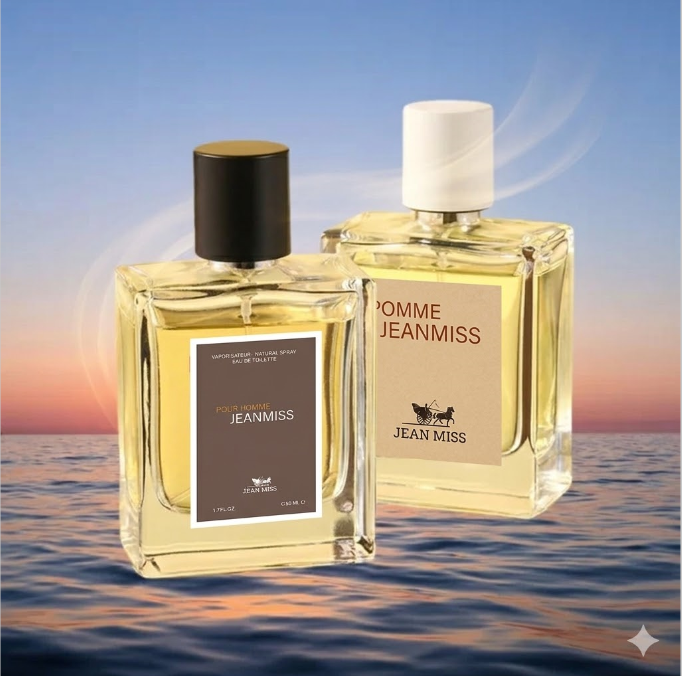 Flacon Parfum Homme Boisé Magnétique 50ml EDP Jean Miss L’Instinct Sauvage notes citron coco osmanthus cèdre