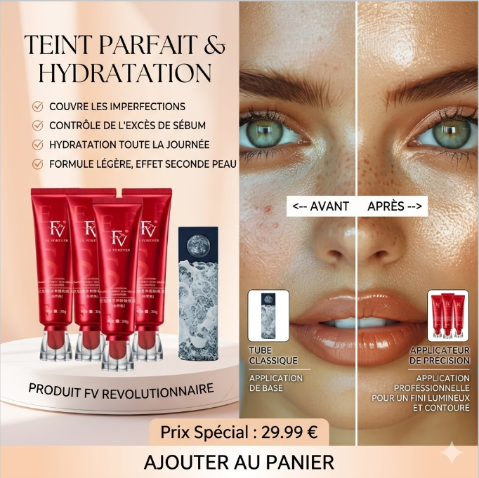 Fond de teint oil control peau normale light hydratation FV 30ml liquid skin tone → Keyword + skin tone + format = rank "fond de teint light" + "oil control"