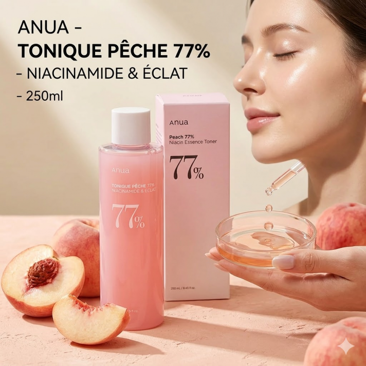 Tonique visage Anua Pêche 77% Niacinamide 250ml