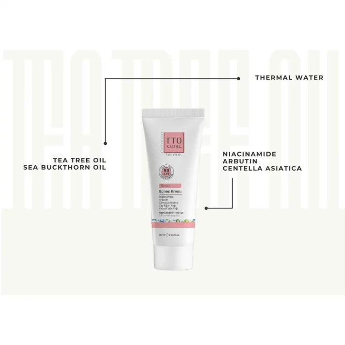 Solaire Teinté TTO Clinic SPF50+ (70ml)