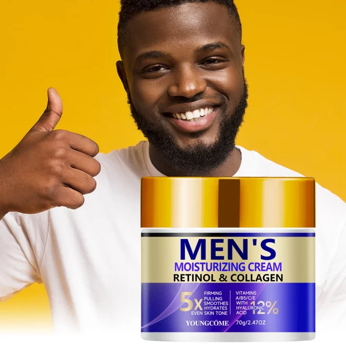 🧴 Crème Visage Homme – Rétinol Hydratante Anti-Rides