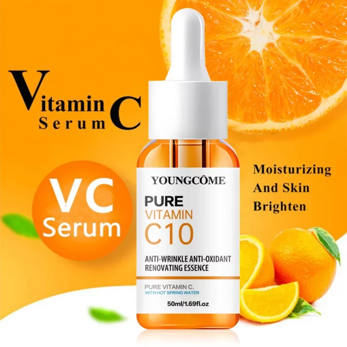Sérum Vitamine C & Acide Hyaluronique – Éclat & Anti-Âge