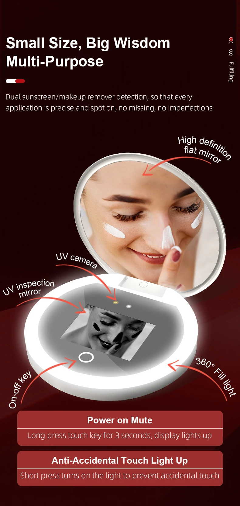 Miroir Intelligent UV & LED – Testeur de Protection Solaire - Image 16