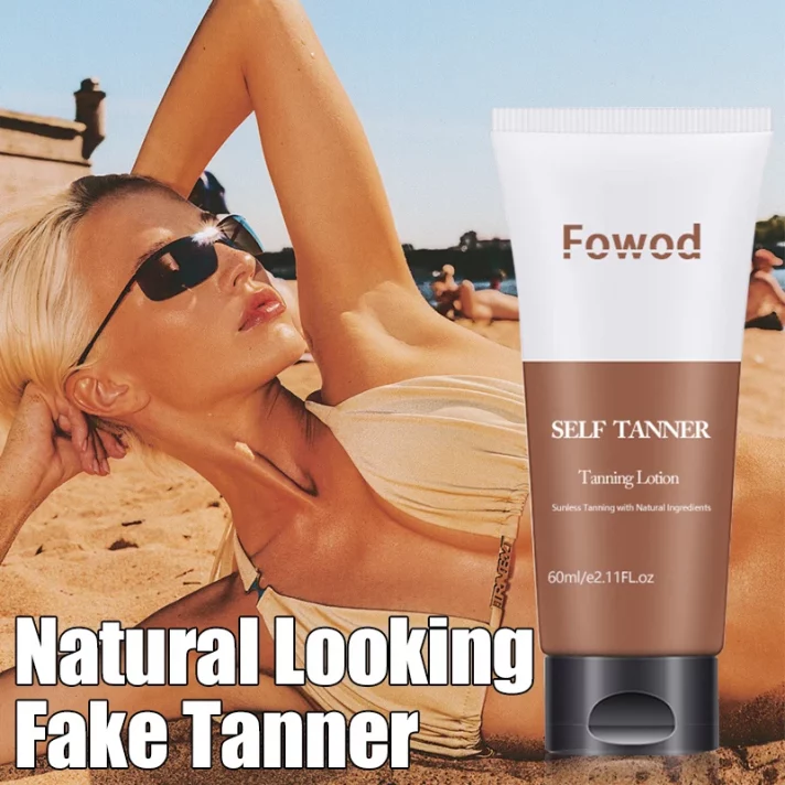 Crème Solaire Bronzante Longue Durée – Éclat Doré & Soin