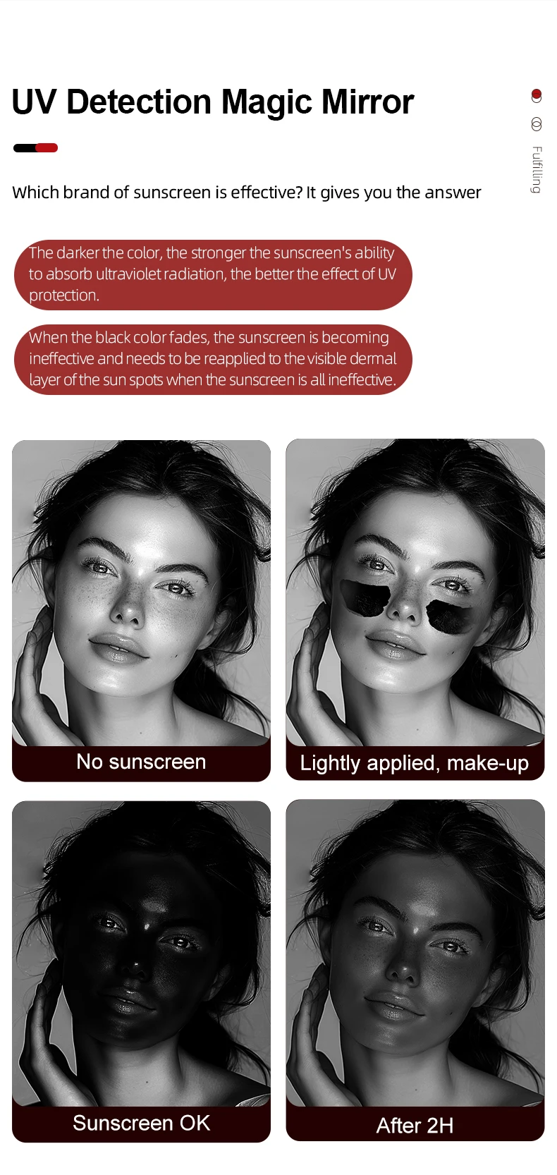 Miroir Intelligent UV & LED – Testeur de Protection Solaire - Image 11