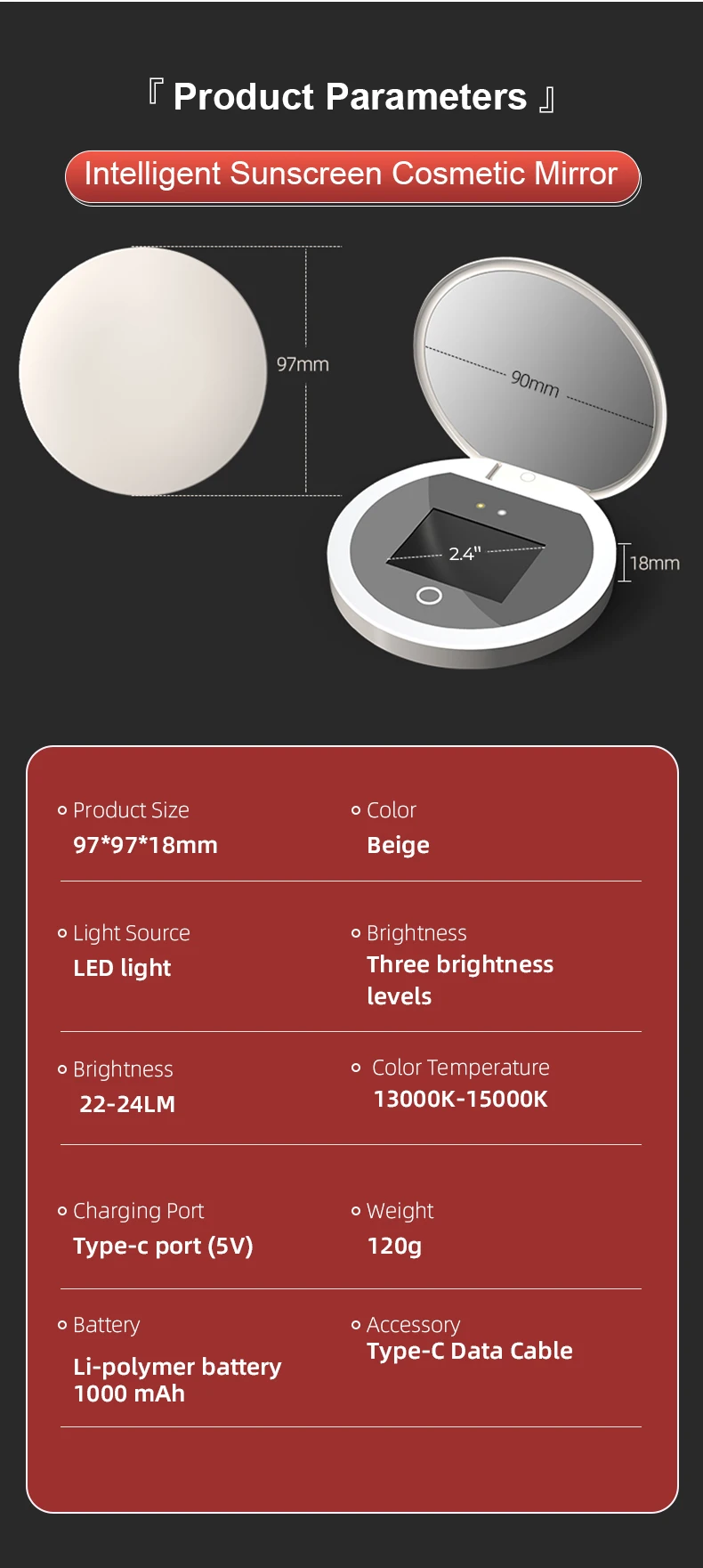 Miroir Intelligent UV & LED – Testeur de Protection Solaire - Image 18