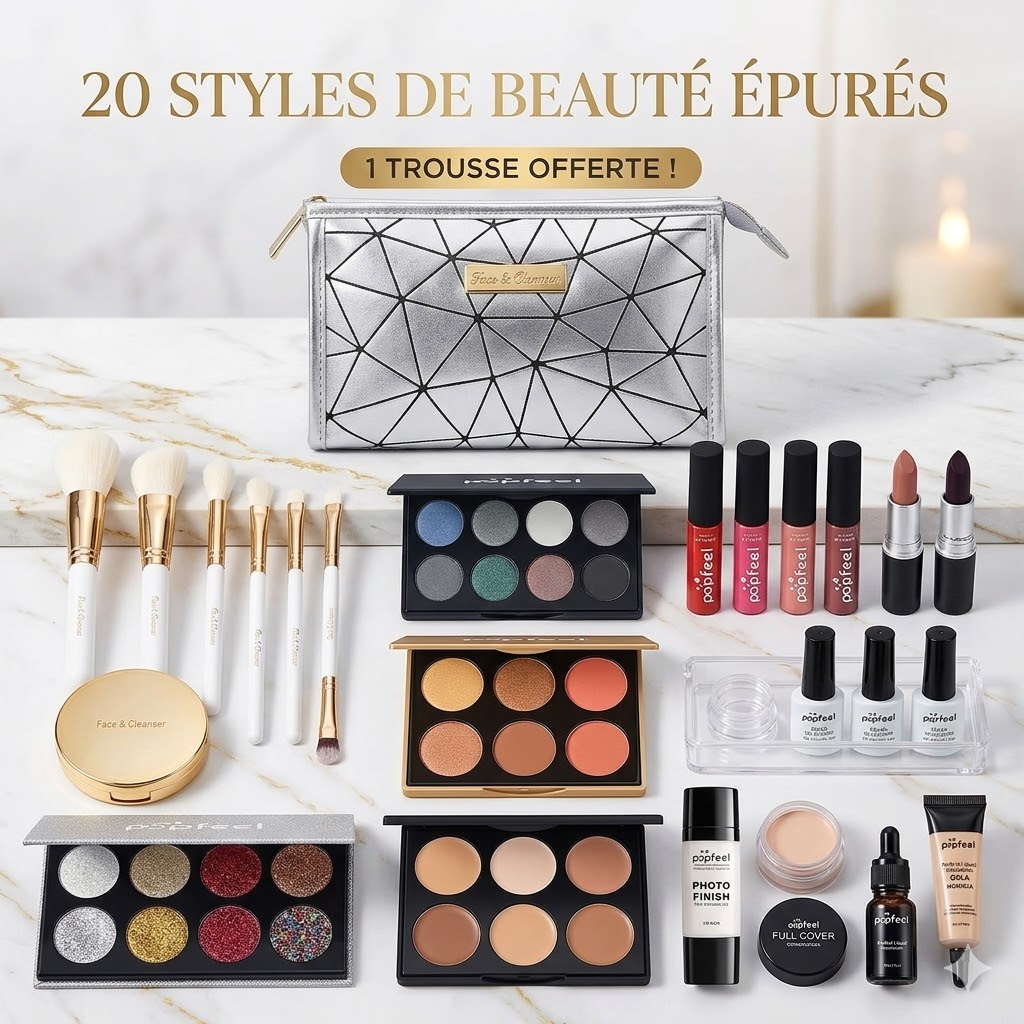20 Styles de Beauté + 1 Trousse OFFERTE ! 🎁✨