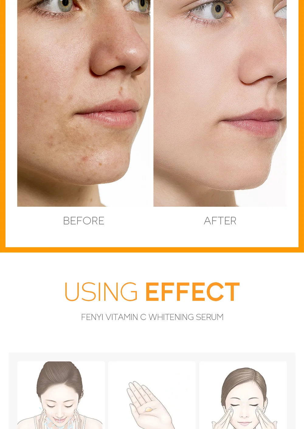 Sérum hydratant nourrissant à la vitamine C pour le visage, produit de soins de la peau, essence de rétrécissement des pores, acide hyaluronique, 17ml - Image 18