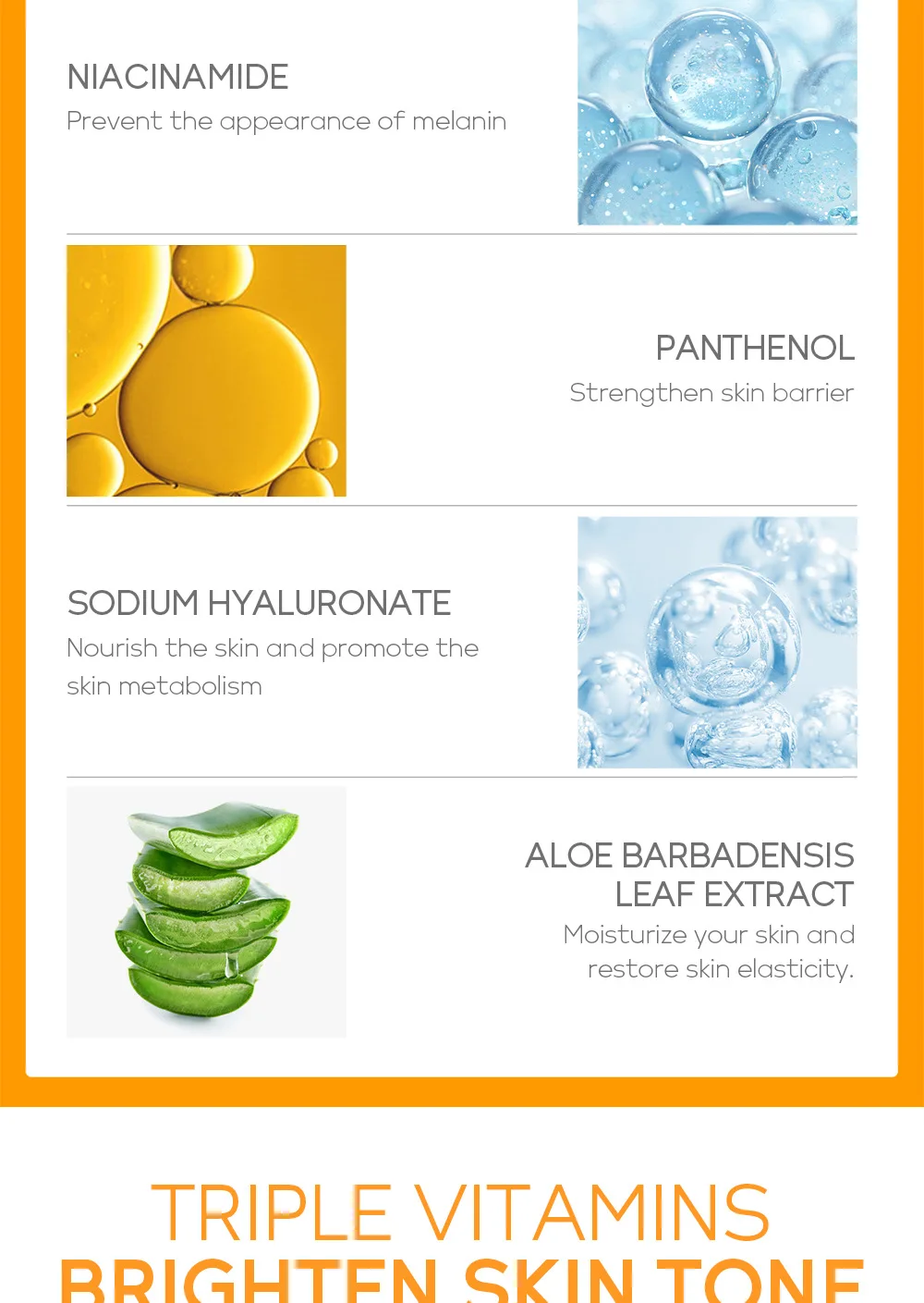 Sérum hydratant nourrissant à la vitamine C pour le visage, produit de soins de la peau, essence de rétrécissement des pores, acide hyaluronique, 17ml - Image 14