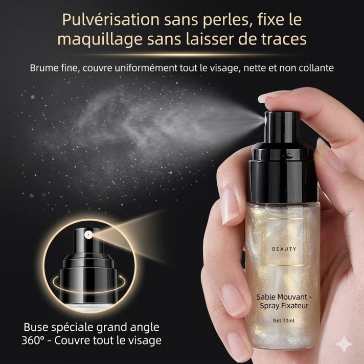 Spray fixateur de maquillage Dawndesslo 30ml imperméable longue tenue