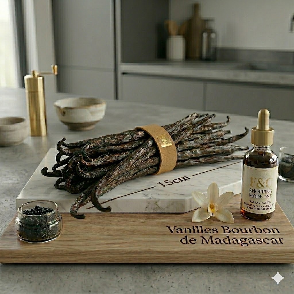 Gousses de Vanille Bourbon de Madagascar - Qualité Gourmet 15cm